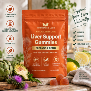 Liver Health Support Gummies with Milk Thistle, Artichoke, Ginseng and L-Carnitine