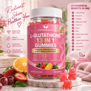 Vitamin C, Collagen and L-Glutathione 13-in-1 Beauty Gummies – Skin, Antioxidant and Wellness Support
