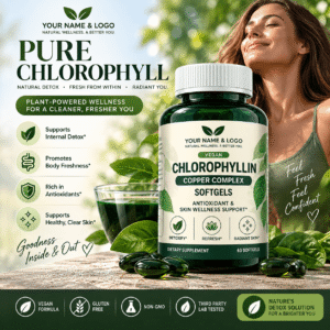 Vegan Chlorophyllin Copper Complex Softgels – Antioxidant, Digestive and Body Freshness Support
