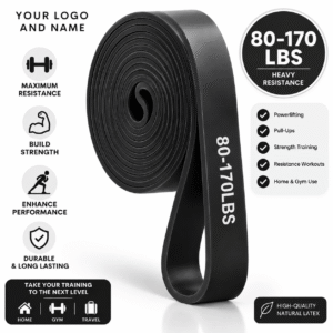Custom Logo Resistance Bands -55-240lbs Rubber Stretching Elastic Pull up Bands Gym Workout Bands