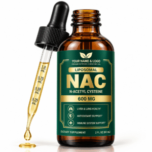 Liposomal NAC Drops 600mg with Quercetin and Zinc – Cellular Health and Antioxidant Support