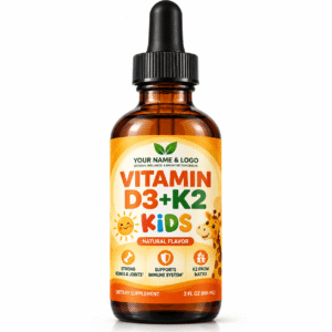 Vitamin D3 + K2 Liquid Drops – Bone, Immune and Growth Support