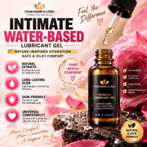 30ml Natural Intimate Lubricating Oil with Vitamin E, Peptides and Jojoba Oil