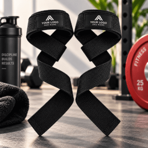Customized Logo Custom Cotton Heavy Duty Training Wrist Straps Gym Weightlifting
