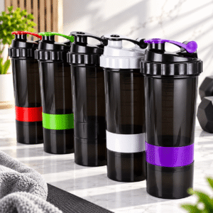 600ml Workout Blender Shaker Bottle Gym Protein Shaker Bottles
