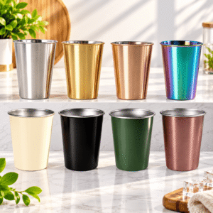 Wall Beer Coffee Stainless Steel Pint Cup Bar Tumbler Metal Drinking Beer Cups