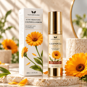 Anti-Acne Repair Serum with Seaweed and Calendula Sulfate-Free Liquid Formula Organic Ingredients for All Skin Types