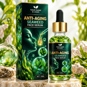Anti-Aging Hyaluronic Acid Seaweed Serum Paraben-Free Moisturizing Facial Serum for Face Body Whitening Liquid