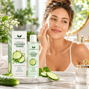 Organic Vegan Calming Face Toner Cucumber Salicylic Acid Green Tea Sulfate-free Acne Purifying Soothing Redness Hydrating