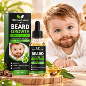 Vegan Herbal 100% Natural Beard Oil Hyaluronic Acid Nourishing Thickening Vitamin E Ginger Oil Pure Essential Oil