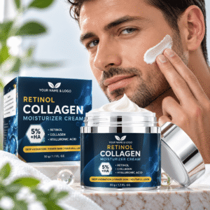 Beauty Face Cream for Men and Women Moisturizing Anti-aging Anti-wrinkle Sulfate-free Collagen Retinol Hyalurenic Acid Avocado