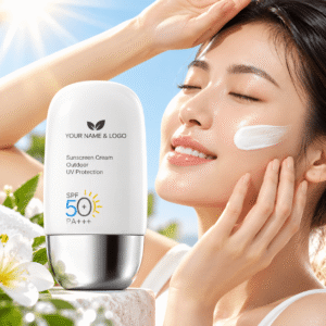 Zinc Oxide Body Face Sunscreen Cream Organic Mineral Aloe Vera Paraben-free Waterproof Whitening SPF 50 Sunblock