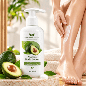 Rapid Whitening Vegan Avocado Body Lotion Paraben-Free Skin Revitalizer Moisturizer with Organic Vitamin C