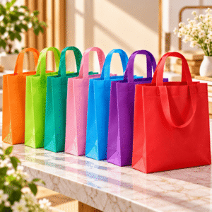 20-Piece Custom Reusable Non-Woven Shopping and Gift Tote Bag Set
