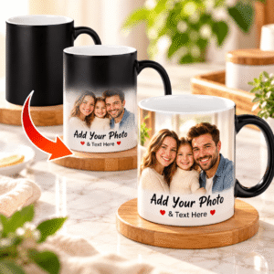 6-Piece 11oz Thermochromic Color-Changing Ceramic Magic Mug Set