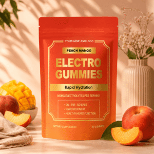 Vegan Electrolyte Hydration Gummies – 960mg with 5 Essential Electrolytes