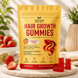Multi-Vitamin Biotin Hair, Skin & Nail Support Gummies – 5000mcg