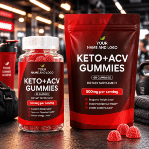Keto + ACV Gummies 800mg – Metabolism, Energy & Digestive Wellness Support