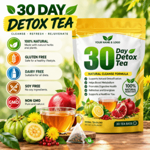 30-Day Lemon Herbal Detox and Slimming Tea