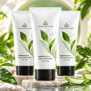 Organic Hair Growth Shampoo and Conditioner Coconut Oil & Keratin Hair Repair Leave-In Cream