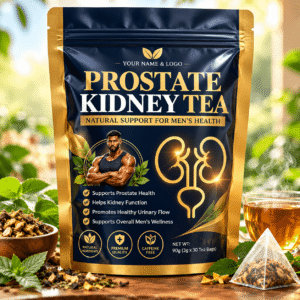 (Men Prostate and Kidney Tea) Health Tea Wolfberry Raspberry Pyramid Teabags - Natural Herbal Blended