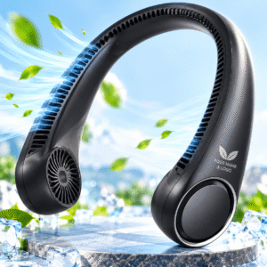 Hands Free Bladeless 360° Cooling Neck Fan 4000mAh Rechargeable Ventilador Bladeless Neckband Portable Cooler Neck Fan