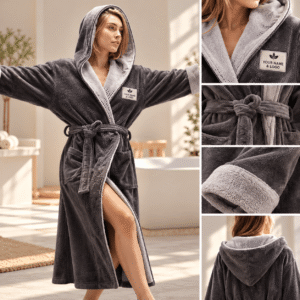 Luxury Hooded Cotton Hotel & Spa Bathrobe