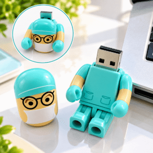 Robot Doctor Shape Usb Flash Pen Drive 8gb Promotional Gifts for Doctors