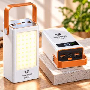 30,000mAh High-Capacity Power Bank with LED Outdoor Light