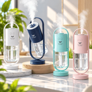 200ml Cute Elk LED Ultrasonic Mini Humidifier