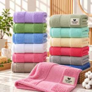 Embroidery Bath Towel Set 100% Cotton White 70x140cm 600g 600gsm Hotel Style Diamond Woven Technics for Adults