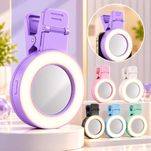 USB Rechargeable Clip Mobile Lens Light USB Rechargeable Clip Mini Ring Light Small Clip on Three Stop Dimming