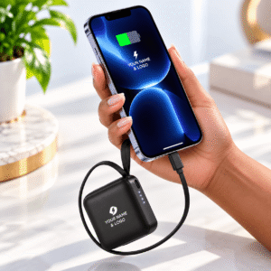 Mini Portable 10W Fast Charger 10000mAh 2-in-1 Power Station with LED Display a
