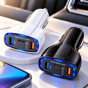 QC3.0 Dual-USB Fast Car Charger