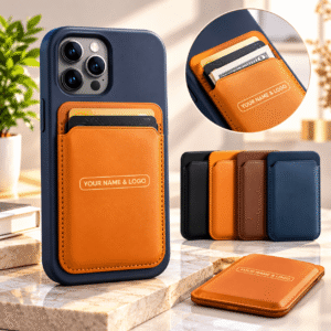 Luxury Magnetic PU Phone Wallet Card Holder