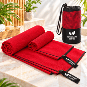 Microfiber Travel Towels Quick Dry 2 Pack Sport Towel Highly Absorbent With Mesh Bag for Promotional Gifts (70 * 140 cm)