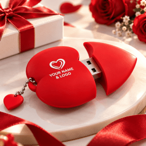 Red Heart Shape Usb Pen Drive, Beautiful Heart Shape Usb, Nice Red Heart Usb Flash Memory