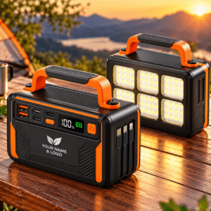 22.5W 60000MAH Powerbank Portable Camp Lamp Power Bank with Built in Cables Customizable Logo Power Banks for Outside Events