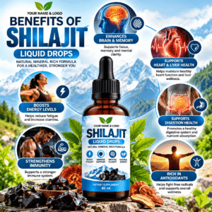 Himalayan Shilajit Resin Energy and Vitality Drops
