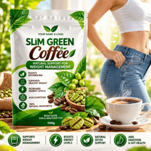 Green Coffee Instant Powder Instant Herbal Coffee Drink Natural Energy Beverage Bulk Green Coffee Powder