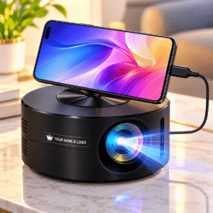Portable Smart Mini Projector with Android and Built-In Speaker