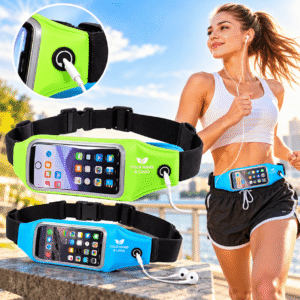 Unisex Travel Running Jogging Cycling Waist Pack Belt Bag Mobile Phone Pouch Waterproof Material+Sponge