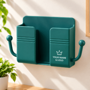 Multifunction Wall-Mounted Phone Holder & Storage Organizer
